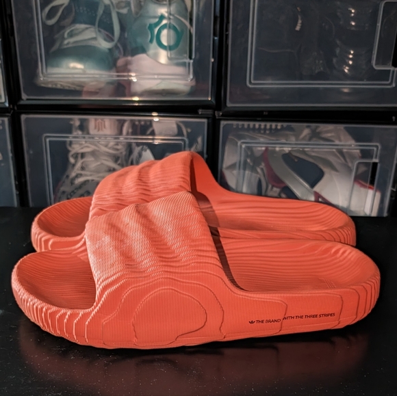 Orange ADILETTE 22 SLIDES (Sz 11) - Picture 4 of 5